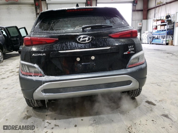 2022 Hyundai Kona Limited with VIN KM8K5CA38NU836381, listed as a Copart auction lot 87844135 with 43,974 mi miles and Salvage Title. Bid and sale history available at carsss.com. Image 6.
