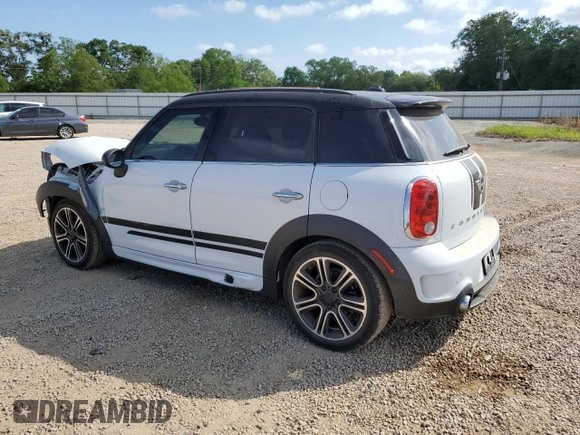 2014 MINI Countryman S with VIN WMWZC3C53EWP52333, listed as a Copart auction lot 54418495 with 34,687 mi miles and Salvage Title. Bid and sale history available at DreamBid. Image 2.