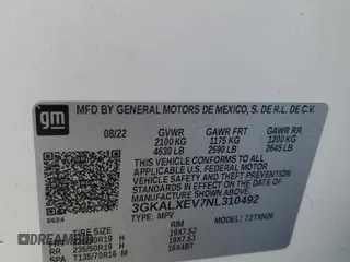 2022 GMC Terrain Denali with VIN 3GKALXEV7NL310492, listed as a Copart auction lot 46217725 with 12,081 mi miles and Clean title. Bid and sale history available at DreamBid. Image 13.