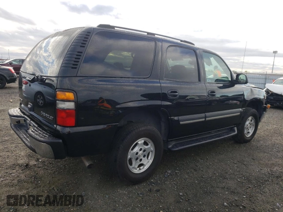 2004 Chevrolet Tahoe LS with VIN 1GNEC13V24R305650, listed as a Copart auction lot 44187625 with 82,000 mi miles and Salvage Title. Bid and sale history available at carsss.com. Image 3.