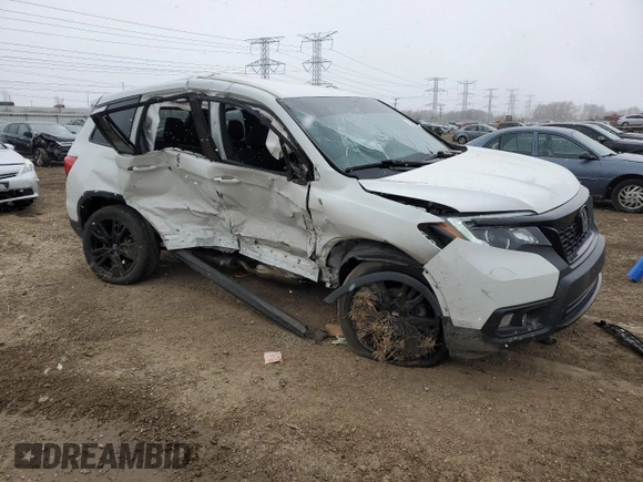 2021 Honda Passport Sport with VIN 5FNYF8H25MB014585, listed as a Copart auction lot 51894025 with 36,910 mi miles and Salvage title. Bid and sale history available at DreamBid. Image 4.
