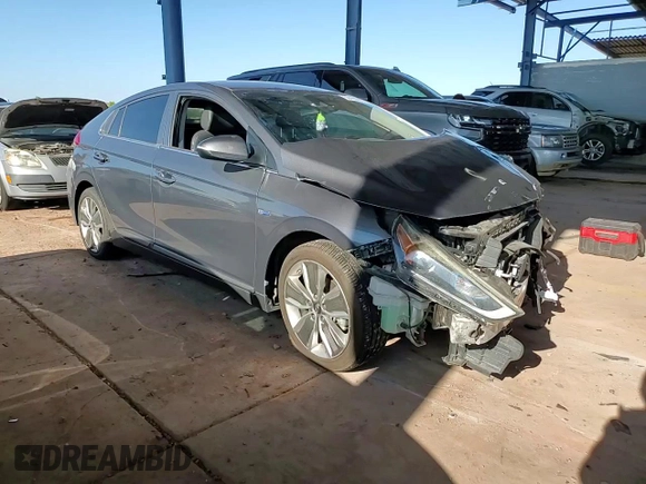 2019 Hyundai Ioniq Limited with VIN KMHC85LCXKU110859, listed as a Copart auction lot 59400815 with 75,901 mi miles and Salvage title. Bid and sale history available at DreamBid. Image 14.