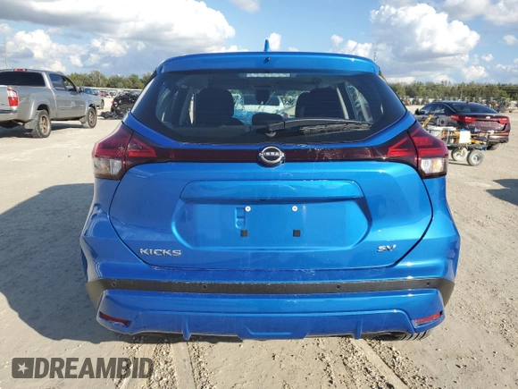 2024 Nissan Kicks SV with VIN 3N1CP5CV9RL549258, listed as a Copart auction lot 87010154 with Not Provided miles and Non Repairable. Bid and sale history available at DreamBid. Image 6.