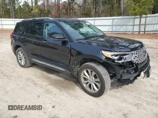 2021 Ford Explorer Limited with VIN 1FMSK8FH9MGB36120, listed as a Copart auction lot 48853855 with 91,465 mi miles and Salvage Title. Bid and sale history available at carsss.com. Image 4.