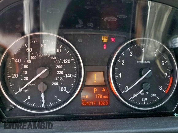 2011 BMW 3 Series 328i с VIN WBAKE5C50BE573630, выставлен на аукционе Copart как лот 59906525 с пробегом 54 717 миль миль и Списание • Salvage title. История ставок и продаж доступна на DreamBid. Изображение 9.