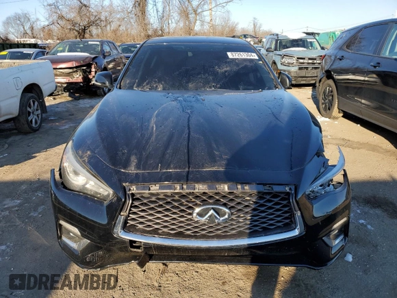 2018 Infiniti Q50 3.0t LUXE with VIN JN1EV7AR9JM432127, listed as a Copart auction lot 87261304 with Not Provided miles and Salvage Title. Bid and sale history available at carsss.com. Image 5.