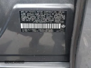 2024 Lexus IS with VIN JTHBZ1B20R5077114, listed as a IAAI auction lot 41560302 with 13,257 mi miles. Bid and sale history available at carsss.com. Image 9.