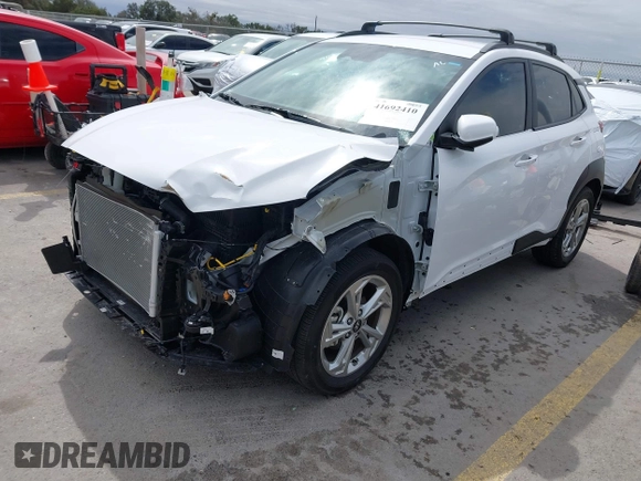 2022 Hyundai Kona SEL with VIN KM8K62AB8NU758652, listed as a IAAI auction lot 41692410 with 10,732 mi miles. Bid and sale history available at carsss.com. Image 20.