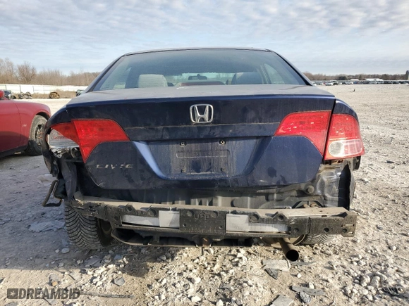 2008 Honda Civic Sdn EX with VIN 1HGFA16828L090354, listed as a Copart auction lot 48579935 with 0 mi miles and Salvage Title. Bid and sale history available at carsss.com. Image 6.