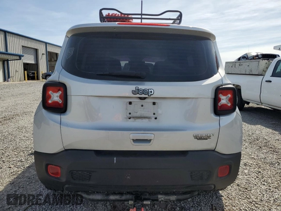 2020 Jeep Renegade Sport with VIN ZACNJAAB8LPL25953, listed as a Copart auction lot 54154045 with 134,720 mi miles and Salvage title. Bid and sale history available at DreamBid. Image 6.