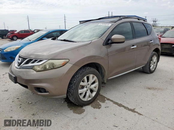2014 Nissan Murano SL z VIN JN8AZ1MU7EW403365, wystawiony jako Copart lot #57559915 z przebiegiem 236 206 mil mil oraz Czysty tytuł • Clean title. Historia ofert i sprzedaży dostępna na DreamBid. Obrazek 1.