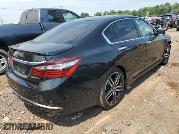 2016 Honda Accord Sport with VIN 1HGCR2F55GA034359, listed as a Copart auction lot 64686764 with 119,533 mi miles and Salvage Title. Bid and sale history available at DreamBid. Image 3.