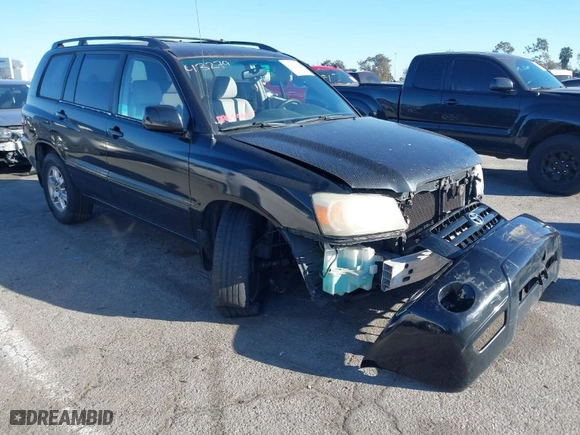 2005 Toyota Highlander with VIN JTEGP21A250083043, listed as a IAAI auction lot 41635028 with 125,277 mi miles. Bid and sale history available at carsss.com. Image 1.