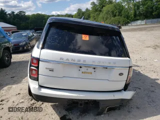 2020 Land Rover Range Rover Autobiography with VIN SALGV5SEXLA586171, listed as a Copart auction lot 63666924 with Not provided miles and Salvage title. Bid and sale history available at DreamBid. Image 6.