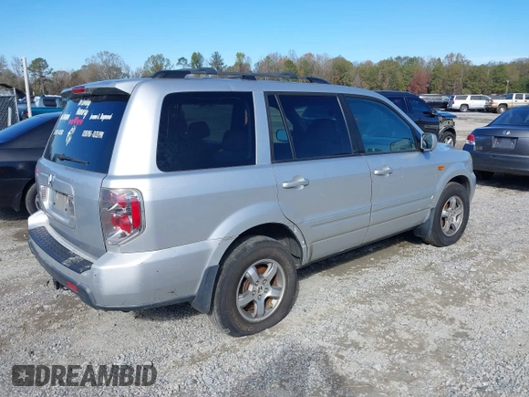 2006 Honda Pilot EX with VIN 5FNYF28406B049584, listed as a IAAI auction lot 38183277 with 281,810 mi miles and . Bid and sale history available at DreamBid. Image 4.