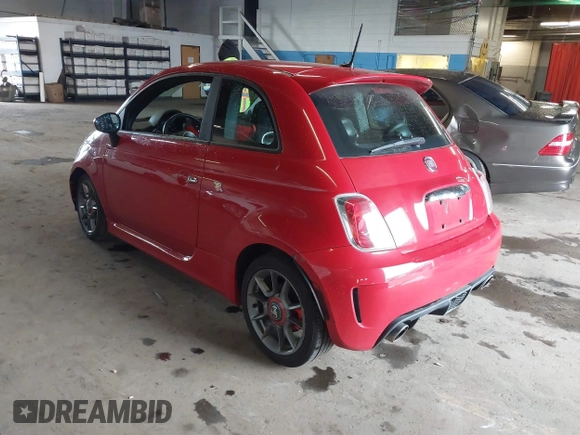 2015 FIAT 500 Abarth with VIN 3C3CFFFH1FT648121, listed as a IAAI auction lot 42312335 with 156,532 mi miles and . Bid and sale history available at DreamBid. Image 3.