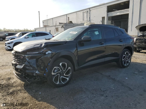 2025 Chevrolet Trax 2RS with VIN KL77LJEP9SC105667, listed as a Copart auction lot 53483875 with 3,600 mi miles and Salvage Title. Bid and sale history available at carsss.com. Image 1.