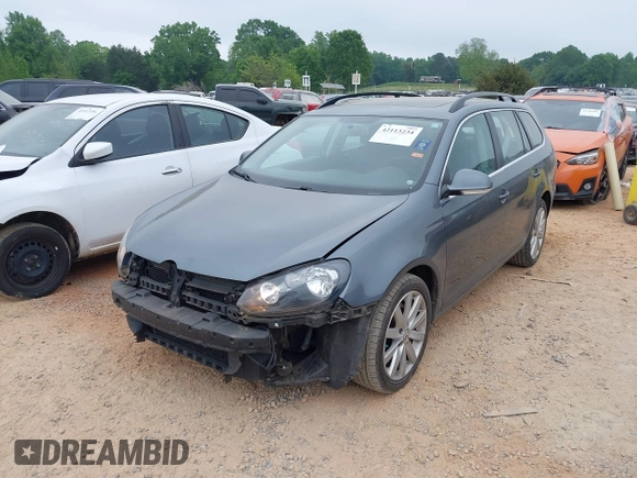 2012 Volkswagen Jetta TDI w/Sunroof & Nav with VIN 3VWPL7AJ3CM662367, listed as a IAAI auction lot 42113234 with 105,686 mi miles and . Bid and sale history available at DreamBid. Image 2.
