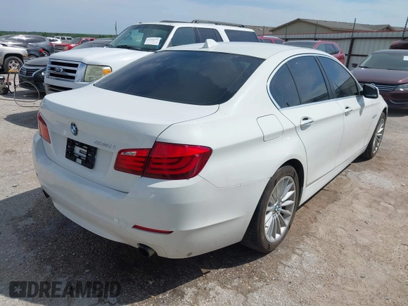 2013 BMW 5 Series 535i with VIN WBAFR7C56DC826143, listed as a IAAI auction lot 41970752 with 138,065 mi miles and . Bid and sale history available at DreamBid. Image 4.