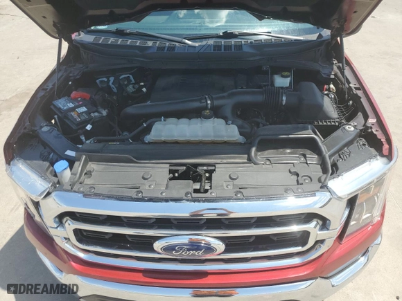 2021 Ford F-150 XL with VIN 1FTFW1E81MKE62834, listed as a Copart auction lot 61336584 with 45,455 mi miles and Salvage Title. Bid and sale history available at carsss.com. Image 11.