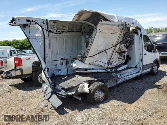 2022 Ford Transit Cargo with VIN 1FTBR2X89NKA80612, listed as a Copart auction lot 56966195 with 55,119 mi miles and Non repairable. Bid and sale history available at DreamBid. Image 3.