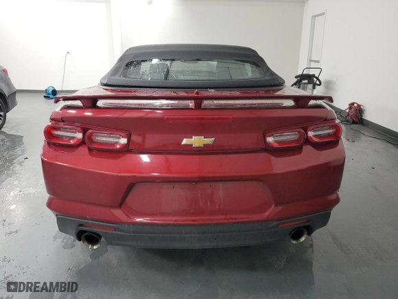 2023 Chevrolet Camaro 1LT with VIN 1G1FB3DS4P0145241, listed as a Copart auction lot 44380955 with 33,647 mi miles and Salvage Title. Bid and sale history available at carsss.com. Image 6.
