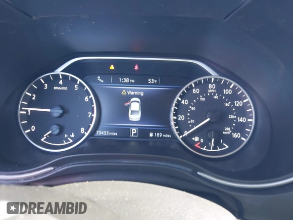 2020 Nissan Maxima S with VIN 1N4AA6BV7LC381254, listed as a IAAI auction lot 41246789 with 73,562 mi miles and . Bid and sale history available at DreamBid. Image 7.