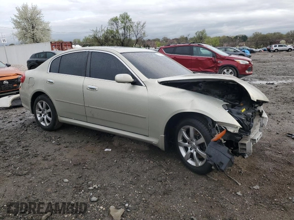 2006 Infiniti G35 with VIN JNKCV51F06M616098, listed as a Copart auction lot 51480515 with 122,212 mi miles and Salvage Title. Bid and sale history available at carsss.com. Image 4.