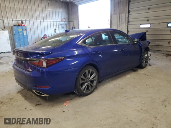2019 Lexus ES 350 with VIN 58ABZ1B12KU002441, listed as a Copart auction lot 87595995 with Not provided miles and Salvage title. Bid and sale history available at DreamBid. Image 3.