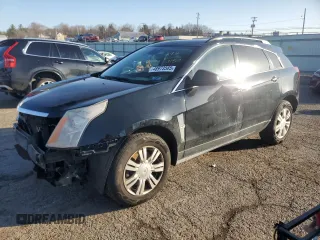 2012 Cadillac SRX with VIN 3GYFNGE39CS657443, listed as a Copart auction lot 48973585 with 81,136 mi miles and Salvage Title. Bid and sale history available at DreamBid. Image 1.
