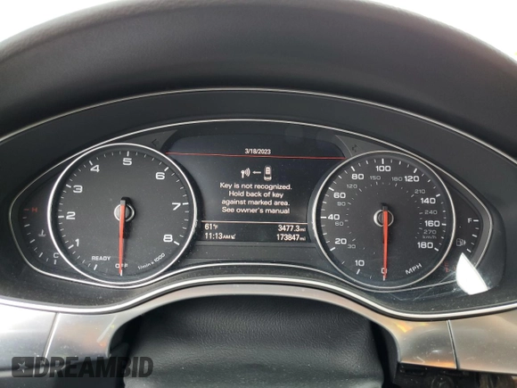 2016 Audi A6 2.0T Premium with VIN WAUCFAFC9GN184013, listed as a Copart auction lot 44372683 with 173,847 mi miles. Bid and sale history available at carsss.com. Image 9.