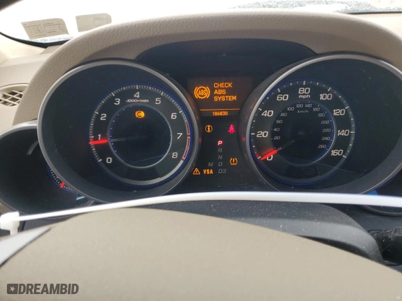 2009 Acura MDX Tech/Entertainment Pkg with VIN 2HNYD28429H522674, listed as a Copart auction lot 89162595 with 186,830 mi miles and Salvage Title. Bid and sale history available at carsss.com. Image 9.