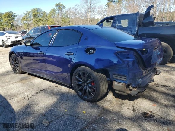 2019 Maserati Ghibli S Q4 GranSport with VIN ZAM57YTS8K1325825, listed as a Copart auction lot 46634975 with 30,854 mi miles and Salvage Title. Bid and sale history available at carsss.com. Image 2.