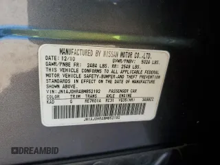 2011 Infiniti EX Journey with VIN JN1AJ0HR4BM852192, listed as a Copart auction lot 49636525 with 173,186 mi miles and Salvage Title. Bid and sale history available at DreamBid. Image 13.