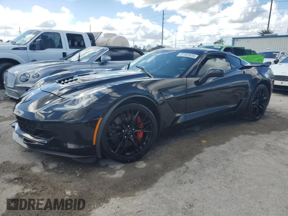 2016 Chevrolet Corvette Z06 1LZ with VIN 1G1YP2D69G5613510, listed as a Copart auction lot 77152654 with 0 mi miles and Non Repairable. Bid and sale history available at carsss.com. Image 1.