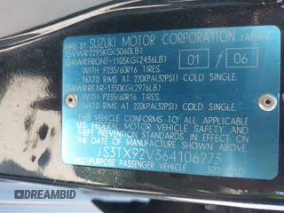 2006 Suzuki XL7 z VIN JS3TX92V364106273, wystawiony jako IAAI lot #42486973 z przebiegiem 192 177 mil mil oraz . Historia ofert i sprzedaży dostępna na DreamBid. Obrazek 9.