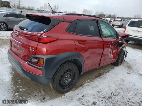 2018 Hyundai Kona Ultimate with VIN KM8K5CA59JU160616, listed as a Copart auction lot 86500554 with 64,641 mi miles and Salvage Title. Bid and sale history available at carsss.com. Image 3.