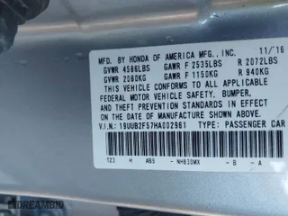 2017 Acura TLX V6 w/Technology Pkg with VIN 19UUB2F57HA002961, listed as a IAAI auction lot 41482815 with 55,528 mi miles. Bid and sale history available at carsss.com. Image 9.