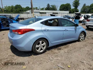 2011 Hyundai Elantra GLS with VIN KMHDH4AE0BU150533, listed as a Copart auction lot 60357125 with 51,718 mi miles and Salvage title. Bid and sale history available at DreamBid. Image 3.