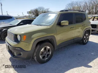 2015 Jeep Renegade Latitude with VIN ZACCJBBH2FPB50235, listed as a Copart auction lot 49804665 with 129,646 mi miles and Salvage Title. Bid and sale history available at carsss.com. Image 1.