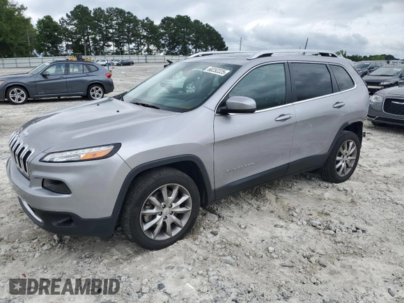 2018 Jeep Cherokee Limited z VIN 1C4PJLDX3JD587535, wystawiony jako Copart lot #60252225 z przebiegiem 64 709 mil mil oraz Szkoda całkowita • Salvage title. Historia ofert i sprzedaży dostępna na DreamBid. Obrazek 1.