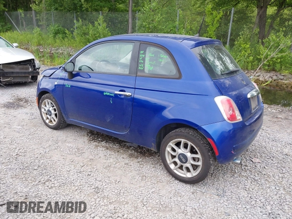 2013 FIAT 500 Pop z VIN 3C3CFFAR3DT654824, wystawiony jako IAAI lot #42595672 z przebiegiem 67 308 mil mil oraz . Historia ofert i sprzedaży dostępna na DreamBid. Obrazek 3.