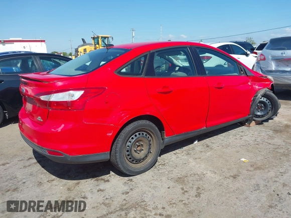 2012 Ford Focus SE with VIN 1FAHP3F27CL417875, listed as a IAAI auction lot 42128614 with 56,961 mi miles. Bid and sale history available at carsss.com. Image 4.