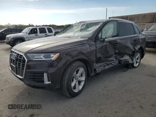 2020 Audi Q7 Premium with VIN WA1AXAF73LD006991, listed as a Copart auction lot 75948974 with 0 mi miles and Salvage Title. Bid and sale history available at carsss.com. Image 1.