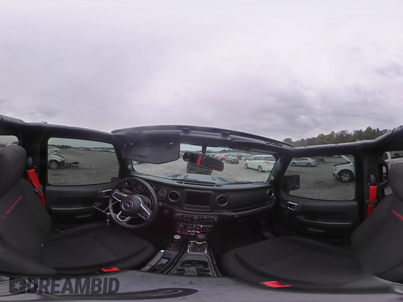 2020 Jeep Wrangler Unlimited Recon с VIN 1C4HJXFNXLW263190, выставлен на аукционе Copart как лот 58929595 с пробегом 46 339 миль миль и Списание • Salvage title. История ставок и продаж доступна на DreamBid. Изображение 16.