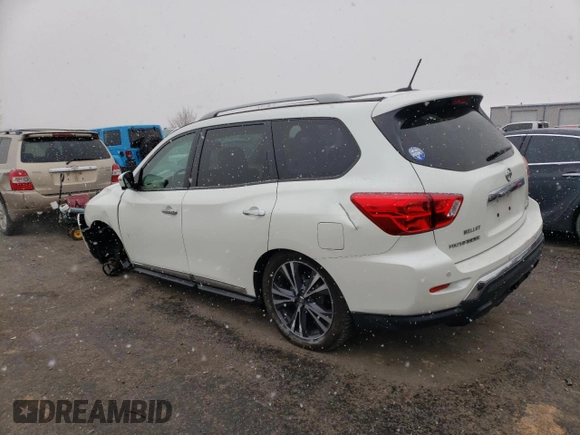 2018 Nissan Pathfinder SV z VIN 5N1DR2MM6JC655324, wystawiony jako Copart lot #88521275 z przebiegiem 125 528 mil mil oraz Szkoda całkowita • Salvage title. Historia ofert i sprzedaży dostępna na DreamBid. Obrazek 2.