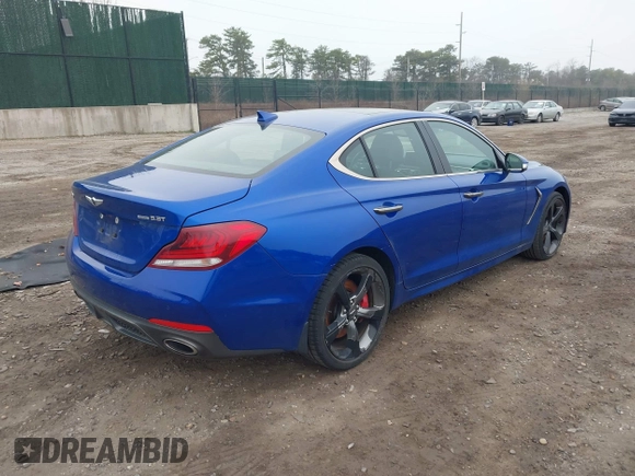 2021 Genesis G70 3.3T with VIN KMTG34LE2MU066635, listed as a IAAI auction lot 41843002 with 78,029 mi miles and . Bid and sale history available at DreamBid. Image 4.