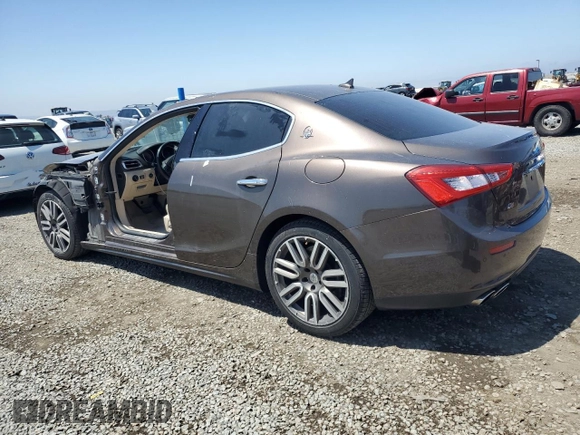 2015 Maserati Ghibli S Q4 z VIN ZAM57RTA7F1130656, wystawiony jako Copart lot #56363915 z przebiegiem 45 397 mil mil oraz Szkody całkowita. Historia ofert i sprzedaży dostępna na DreamBid. Obrazek 2.
