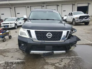 2017 Nissan Armada Platinum with VIN JN8AY2NE0H9708225, listed as a Copart auction lot 52228115 with 133,320 mi miles and Salvage Title. Bid and sale history available at carsss.com. Image 5.