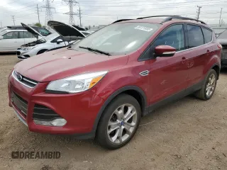 2013 Ford Escape SEL with VIN 1FMCU9H94DUC76832, listed as a Copart auction lot 56121855 with 108,977 mi miles and Salvage title. Bid and sale history available at DreamBid. Image 1.